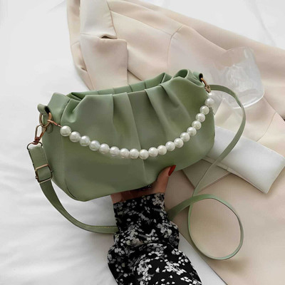 Cleto Green Sling Bag Sling bag for stylish women and girl moti chain ladies purse
