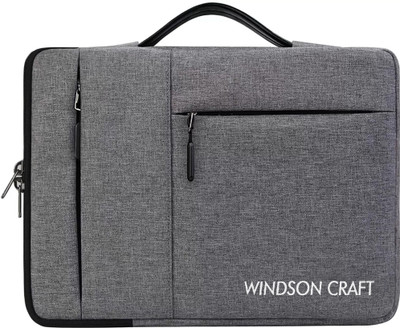 Windson Craft 15.6 inch Apple, HP, Dell, Lenovo, Asus Notebook Laptop Case Cover Waterproof Laptop Sleeve/Cover(Grey, 16 inch)