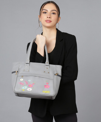 ARK FASHION Women Grey Messenger Bag