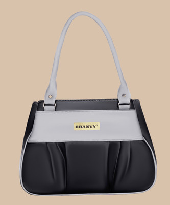 BRANVY Women Black, Grey Shoulder Bag