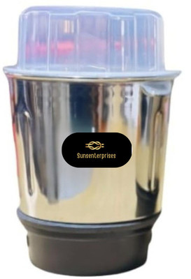 SUNSENTERPRISES Combo Chutney Jar Mixer Jar 400 Fit on 2 Lock & 4 Teeth Coupler Mixer Juicer Jar(400 ml)