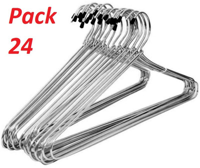 SKE Steel Pack of 24 Hangers(Steel)