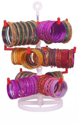 Abirami kitchen Bangle Stand | Jewellery Display Rack | Vanity Organizer Bangle stand Vanity Box(Pink)