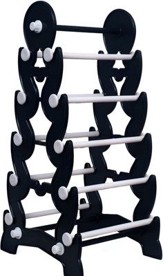rkm Bangle Display Organizer Stand - 5 Steps White With Black Jewellery Organizer