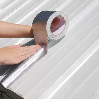 MICOYANG Premium Quality Waterproof Leakage Repair Tape for Pipe & Roof Water Tap 5 m Single Sided Tape(Silver Pack of 1)
