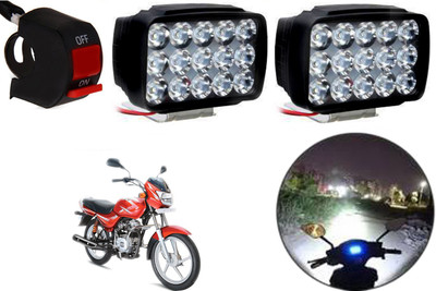 SMARTER RIDE 15LEDLIGHT_SWITCH_008 Fog Lamp Motorbike LED for Bajaj (12 V, 15 W)(CT 100, Pack of 3)