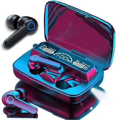 Endealer M19 Earbuds TWS Touch Control Digital Display Bluetooth 5.1 Headphones Bluetooth(Multicolor, In the Ear)