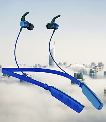 GPQ STORE Rokerz 235 Pro Wireless Bluetooth Neckband(B.0.312 Bluetooth(Blue, In the Ear)