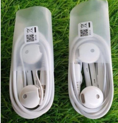 Heavy Quality (Pack of 2) Wired Headset(White, In the Ear)