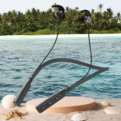 QPG STORE Rokerz 235 Pro Wireless Bluetooth Neckband(0.419 Bluetooth(Black, In the Ear)
