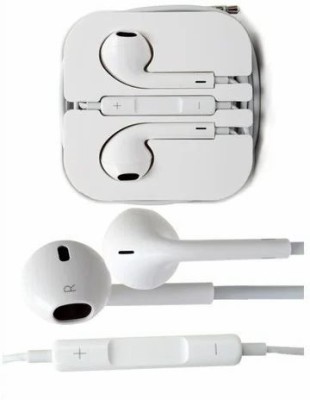 O_ppo, V_ivo Mobile Bass Earphone with Mic good quality 143 Wired Headset(WHITE, In the Ear)