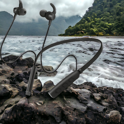 GPQ STORE Rokerz 235 Pro Wireless Bluetooth Neckband(0.4221 Bluetooth(Black, In the Ear)