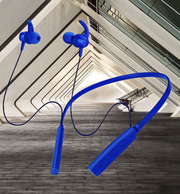 GPQ STORE Rokerz 235 Pro Wireless Bluetooth Neckband(B.0.96 Bluetooth(Blue, In the Ear)