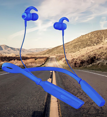 GPQ STORE Rokerz 235 Pro Wireless Bluetooth Neckband(0B.618 Bluetooth(Blue, In the Ear)