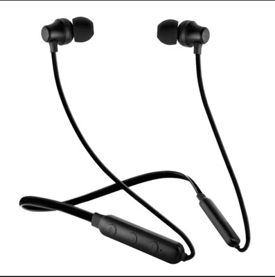 BROP Wireless Bluetooth Earphones Neckband Flexible in-Ear Headset with Built-in Mic Bluetooth(Black, True Wireless)