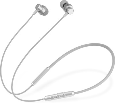 YOMAGIC New Bt Jazz Neckband With Vibration Upto 60Hr Playback Time Bluetooth(Grey, In the Ear)