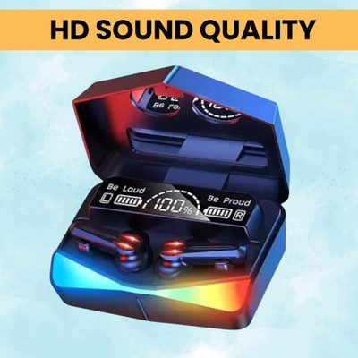 SACRO M28 (Wireless Earbuds) TWS 5.1 Gaming Monster Earphones With High Bass SoundE498 Bluetooth(Black, True Wireless)