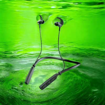 QPG STORE Rokerz 235 Pro Wireless Bluetooth Neckband(0.1386 Bluetooth(Black, In the Ear)
