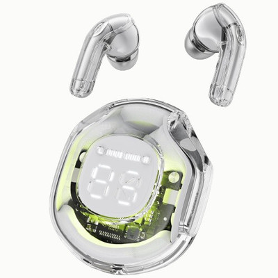 TARECON TWS Gaming Earbuds with 30H Playtime, Fast Type-C Charging, BT 5.3 Support Bluetooth(White, In the Ear)