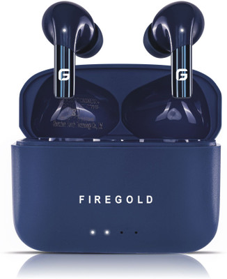 FIREGOLD New Tws 165 Earbud Hd Stereo Sound & ENC Mic, 60hr playback Bluetooth(Blue, In the Ear)