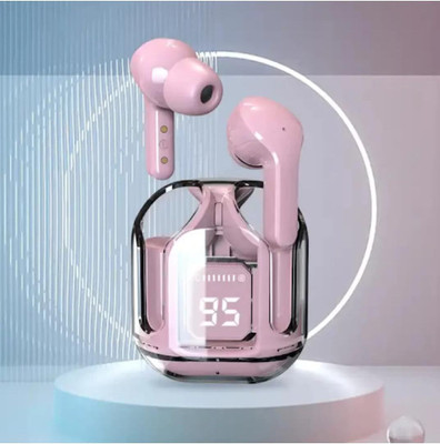 GWALBROS GWALBROS Ultrapods Calling Air buds Neckband TWS Earbuds with 30 hr playtime_1 Bluetooth Headset(PINKK, In the Ear)