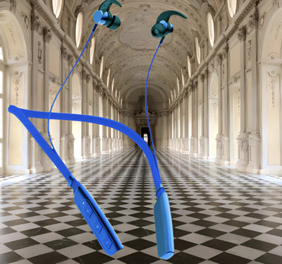 GPQ STORE Rokerz 235 Pro Wireless Bluetooth Neckband(0B.874 Bluetooth(Blue, In the Ear)