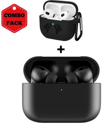 Airdrops pro 3 White wireless bluetooth earbuds & earbuds case Bluetooth Headset(Black, True Wireless)