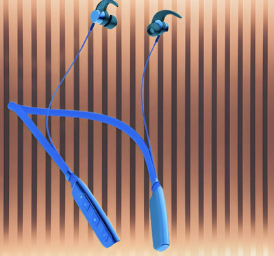 QPG STORE Rokerz 235 Pro Wireless Bluetooth Neckband(0B.52 Bluetooth(Blue, In the Ear)