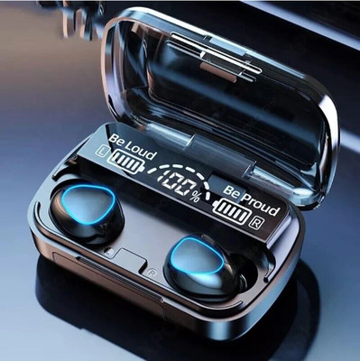 GUGGU AT_573A_M10 TWS BLUETOOTH WIRELESS IN EAR EARBUD & GAMING HEADSET WITH MIC Bluetooth(Black, True Wireless)