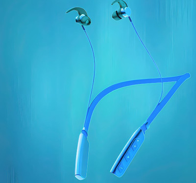 QPG STORE Rokerz 235 Pro Wireless Bluetooth Neckband(0B.323 Bluetooth(Blue, In the Ear)
