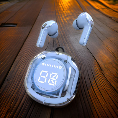 YAROH UltraPods Pro TWS Transparent Bluetooth Earbuds with Noise-Canceling 54 Bluetooth(Multicolor, In the Ear)