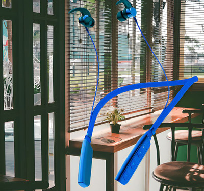 QPG STORE Rokerz 235 Pro Wireless Bluetooth Neckband(0B.258 Bluetooth(Blue, In the Ear)