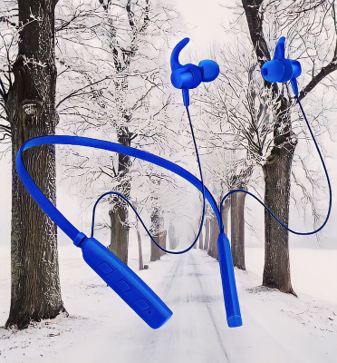 GPQ STORE Rokerz 235 Pro Wireless Bluetooth Neckband(0B.85 Bluetooth(Blue, In the Ear)