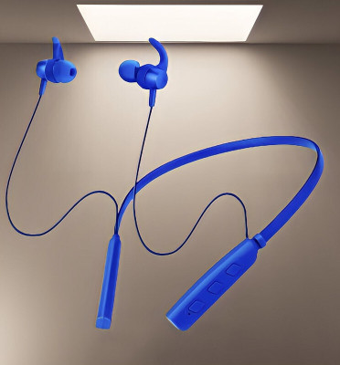 GPQ STORE Rokerz 235 Pro Wireless Bluetooth Neckband(0B.214 Bluetooth(Blue, In the Ear)