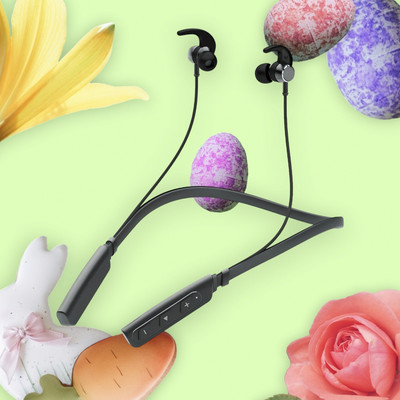 QPG STORE Rokerz 235 Pro Wireless Bluetooth Neckband(0.212 Bluetooth(Black, In the Ear)