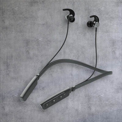 Rokerz 235 Pro Wireless Bluetooth Neckband(BLSH.1468 Bluetooth Headset(Black, In the Ear)