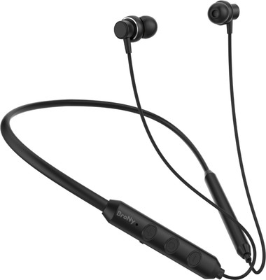 electricbass BroNy BT-JAZZ with Mic, Bass - 12.4 Mm Drivers, 10 Mins Charge - 30 Hrs Bluetooth(Black, True Wireless)