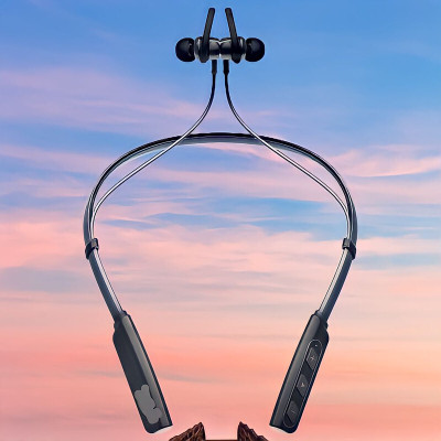 GPQ STORE Rokerz 235 Pro Wireless Bluetooth Neckband(0.503 Bluetooth(Black, In the Ear)