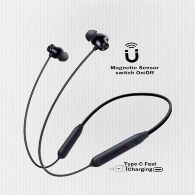 GDS Pro Neckband With Upto 48 Hours Playback & Fast Charging Earphone_F2 Bluetooth & Wired(Black, In the Ear)