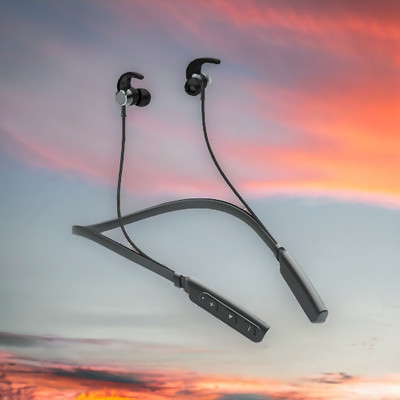 QPG STORE Rokerz 235 Pro Wireless Bluetooth Neckband(0.974 Bluetooth(Black, In the Ear)