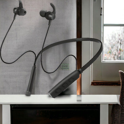 GPQ STORE Rokerz 235 Pro Wireless Bluetooth Neckband(0.4496 Bluetooth(Black, In the Ear)