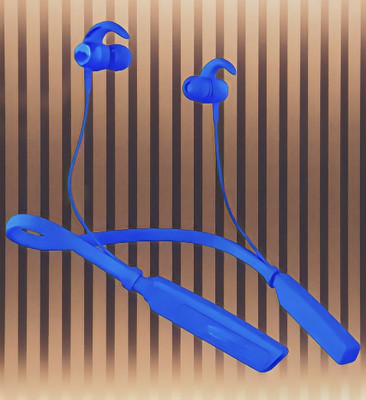 QPG STORE Rokerz 235 Pro Wireless Bluetooth Neckband(0B.443 Bluetooth(Blue, In the Ear)
