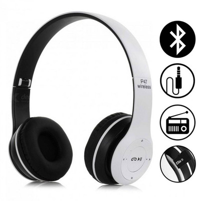 YAROH P47(Bluetooth Headphone)Stylish Wireless(Foldable Headset)with Bluetooth5.0AW313 Bluetooth(Multicolor, On the Ear)