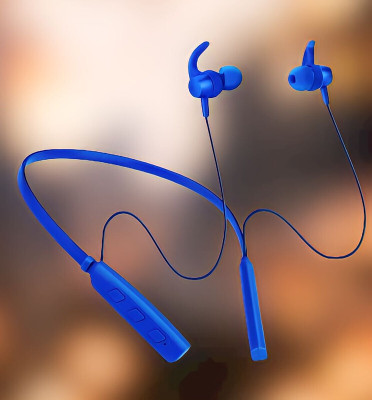 GPQ STORE Rokerz 235 Pro Wireless Bluetooth Neckband(0B.87 Bluetooth(Blue, In the Ear)