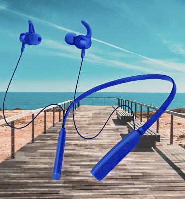 GPQ STORE 235 Pro Wireless Bluetooth Neckband(B.0.210 Bluetooth(Blue, In the Ear)