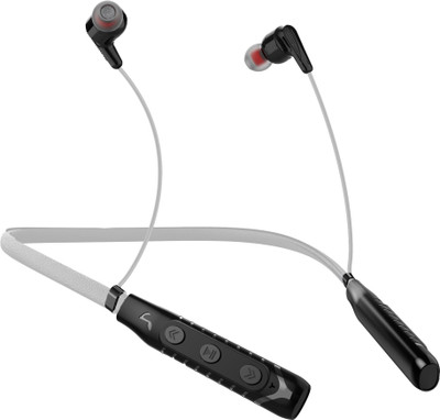 Dhamaka 60 with 24 Hours Music Time, Deep BASS, Fast Charging Wireless Neckband Bluetooth Headset(Grey, In the Ear)