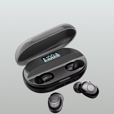 FRONY D56_T2 Wireless Earbuds with Bluetooth 5.0 & Digital Display Bluetooth(Black, In the Ear)