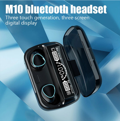 GUGGU AO_472A_M10 TWS BLUETOOTH WIRELESS IN EAR EARBUD & GAMING HEADSET WITH MIC Bluetooth(Black, True Wireless)