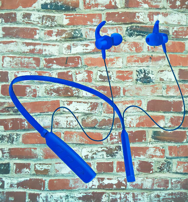 GPQ STORE Rokerz 235 Pro Wireless Bluetooth Neckband(0B.76 Bluetooth(Blue, In the Ear)