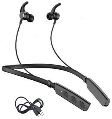 Techobucks 3DBass Pro+with Fast Charge and upto 40Hours Playback Bluetooth Headset Bluetooth Headset(Black, In the Ear)